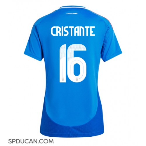 Zenski Nogometni Dres Italija Bryan Cristante #16 Domaci EP 2024 Kratak Rukav